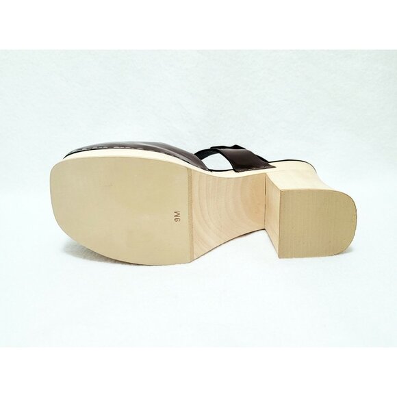 Jeffrey Campbell Nymph Heeled Platform Wooden Clog Sandals US 9 - Picture 5 of 9